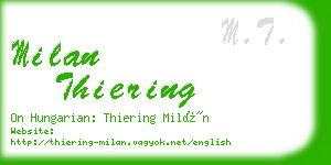 milan thiering business card